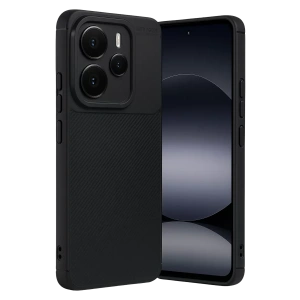 USLUCAN ALIŞVERİŞ Xiaomi Note 14 5G Auto Focus Karbon Kapak - Siyah