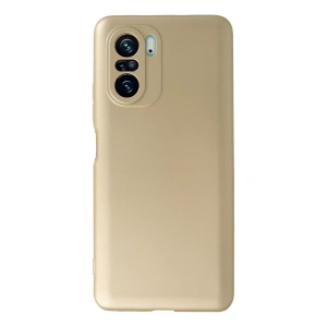 USLUCAN ALIŞVERİŞ Xiaomi Poco F3 Kılıf First Silikon - Gold