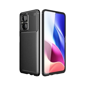 USLUCAN ALIŞVERİŞ Xiaomi Poco M5 Kılıf Auto Focus Karbon Kapak - Siyah