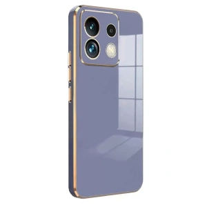 USLUCAN ALIŞVERİŞ Xiaomi Poco M6 Pro 4G Kılıf Volet Silikon - Mavi