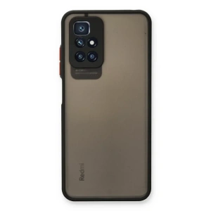 USLUCAN ALIŞVERİŞ Xiaomi Redmi 10 2022 Kılıf Montreal Silikon Kapak - Siyah