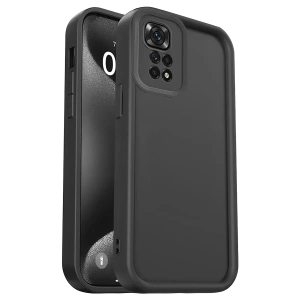USLUCAN ALIŞVERİŞ Xiaomi Redmi 10 2022 Kılıf Viera Silikon - Siyah