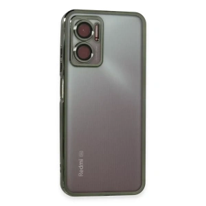 USLUCAN ALIŞVERİŞ Xiaomi Redmi 10 5G Kılıf Lensli Silikon - Yeşil