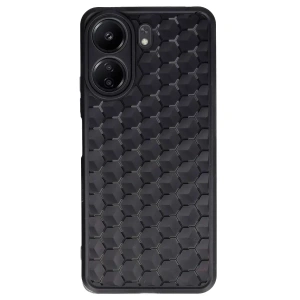 USLUCAN ALIŞVERİŞ Xiaomi Redmi 13C Kılıf Petek Silikon Kapak - Siyah