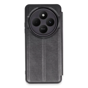 USLUCAN ALIŞVERİŞ Xiaomi Redmi 14C Kılıf Flip Cover - Siyah