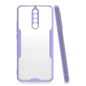USLUCAN ALIŞVERİŞ Xiaomi Redmi 9 Kılıf Platin Silikon - Lila