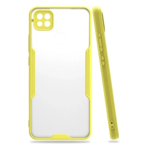 USLUCAN ALIŞVERİŞ Xiaomi Redmi 9C Kılıf Platin Silikon - Sarı