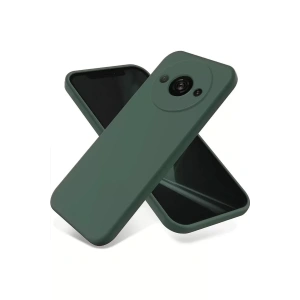 USLUCAN ALIŞVERİŞ Xiaomi Redmi A3 4G Kılıf First Silikon - Koyu Yeşil
