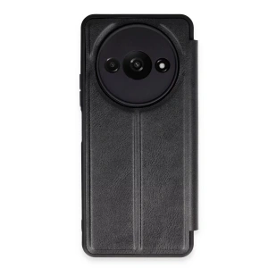 USLUCAN ALIŞVERİŞ Xiaomi Redmi A3 4G Kılıf Flip Cover - Siyah