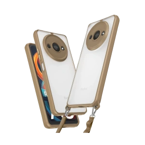 USLUCAN ALIŞVERİŞ Xiaomi Redmi A3 4G Kılıf Penta Silikon Kılıf - Çöl Titanyum