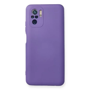 USLUCAN ALIŞVERİŞ Xiaomi Redmi Note 10 Kılıf Nano içi Kadife Silikon - Mor