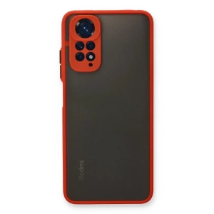 USLUCAN ALIŞVERİŞ Xiaomi Redmi Note 11 Pro Kılıf Montreal Silikon Kapak - Kırmızı