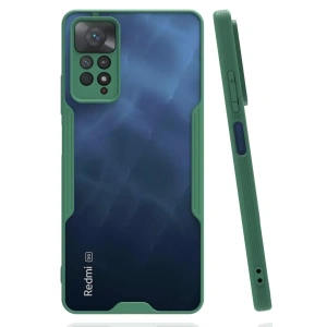 USLUCAN ALIŞVERİŞ Xiaomi Redmi Note 11 Pro Kılıf Platin Silikon - Yeşil