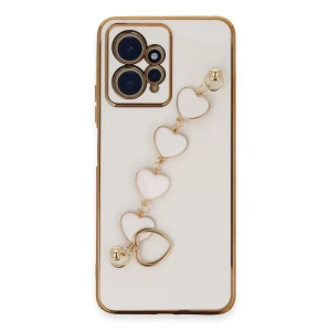 USLUCAN ALIŞVERİŞ Xiaomi Redmi Note 12 4G Kılıf Esila Silikon - Beyaz