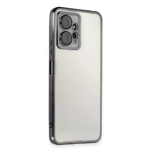 USLUCAN ALIŞVERİŞ Xiaomi Redmi Note 12 4G Kılıf Lensli Silikon - Siyah