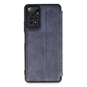 USLUCAN ALIŞVERİŞ Xiaomi Redmi Note 12 Pro 4G Kılıf Flip Cover - Lacivert