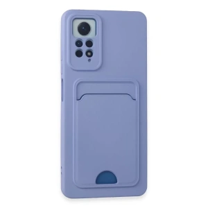 USLUCAN ALIŞVERİŞ Xiaomi Redmi Note 12 Pro 4G Kılıf Kelvin Kartvizitli Silikon - Lila