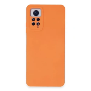 USLUCAN ALIŞVERİŞ Xiaomi Redmi Note 12 Pro 4G Kılıf Nano içi Kadife Silikon - Turuncu