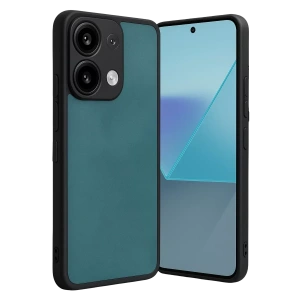 USLUCAN ALIŞVERİŞ Xiaomi Redmi Note 13 4G Kılıf Aras Deri Kapak - Açık Yeşil