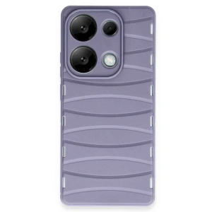 USLUCAN ALIŞVERİŞ Xiaomi Redmi Note 13 Pro 4G Kılıf Bibercas Silikon Kapak - Lila