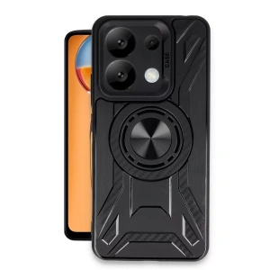 USLUCAN ALIŞVERİŞ Xiaomi Redmi Note 13 Pro 4G Kılıf Lincoln Silikon - Siyah