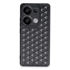 USLUCAN ALIŞVERİŞ Xiaomi Redmi Note 13 Pro 5G Kılıf Petek Silikon Kapak - Siyah