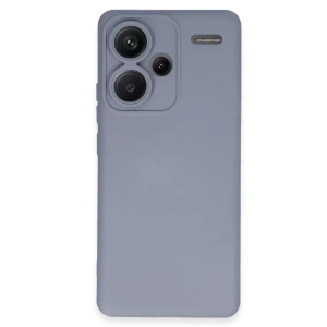 USLUCAN ALIŞVERİŞ Xiaomi Redmi Note 13 Pro Plus Kılıf Nano içi Kadife Silikon - Gri