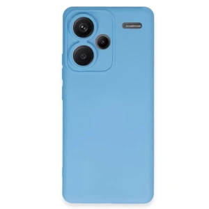 USLUCAN ALIŞVERİŞ Xiaomi Redmi Note 13 Pro Plus Kılıf Nano içi Kadife Silikon - Mavi