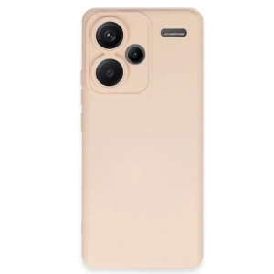 USLUCAN ALIŞVERİŞ Xiaomi Redmi Note 13 Pro Plus Kılıf Nano içi Kadife Silikon - Pudra