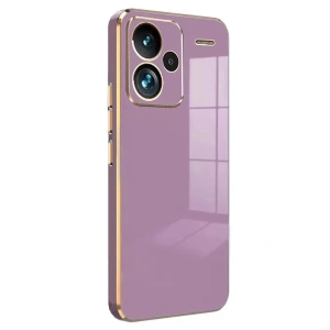 USLUCAN ALIŞVERİŞ Xiaomi Redmi Note 13 Pro Plus Kılıf Volet Silikon - Mor