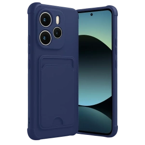 USLUCAN ALIŞVERİŞ Xiaomi Redmi Note 14 4G Kelvin Kartvizitli Silikon - Lacivert