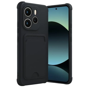 USLUCAN ALIŞVERİŞ Xiaomi Redmi Note 14 4G Kelvin Kartvizitli Silikon - Siyah