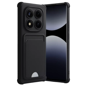 USLUCAN ALIŞVERİŞ Xiaomi Redmi Note 14 Pro 4G Kelvin Kartvizitli Silikon - Siyah