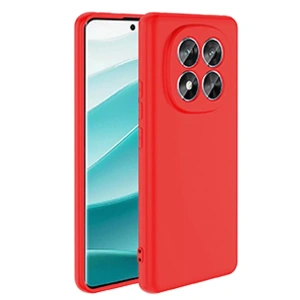 USLUCAN ALIŞVERİŞ Xiaomi Redmi Note 14 Pro 4G Kılıf First Silikon - Kırmızı