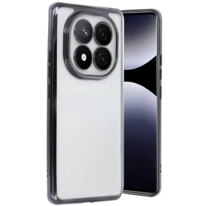 USLUCAN ALIŞVERİŞ Xiaomi Redmi Note 14 Pro 5G Kılıf Lensli Silikon - Siyah