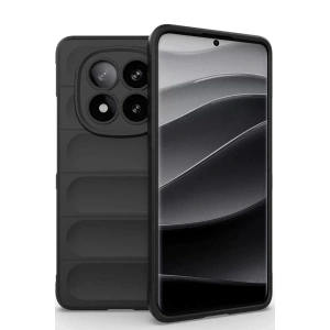 USLUCAN ALIŞVERİŞ Xiaomi Redmi Note 14 Pro 5G Kılıf Optimum Silikon - Siyah
