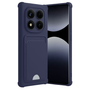 USLUCAN ALIŞVERİŞ Xiaomi Redmi Note 14 Pro Plus Kelvin Kartvizitli Silikon - Lacivert