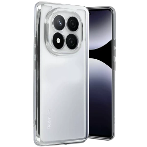 USLUCAN ALIŞVERİŞ Xiaomi Redmi Note 14 Pro Plus Kılıf Lensli Silikon - Gümüş