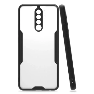 USLUCAN ALIŞVERİŞ Xiaomi Redmi Note 8 Pro Kılıf Platin Silikon - Siyah