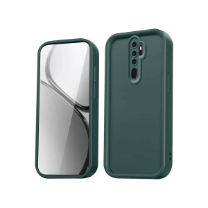 USLUCAN ALIŞVERİŞ Xiaomi Redmi Note 8 Pro Kılıf Viera Silikon - Koyu Yeşil
