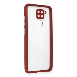 USLUCAN ALIŞVERİŞ Xiaomi Redmi Note 9 Kılıf Miami Şeffaf Silikon - Fuşya