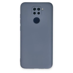USLUCAN ALIŞVERİŞ Xiaomi Redmi Note 9 Kılıf Nano içi Kadife Silikon - Gri