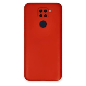 USLUCAN ALIŞVERİŞ Xiaomi Redmi Note 9 Kılıf Nano içi Kadife Silikon - Kırmızı
