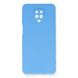 USLUCAN ALIŞVERİŞ Xiaomi Redmi Note 9 Pro Kılıf Nano içi Kadife Silikon - Mavi