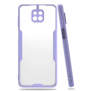 USLUCAN ALIŞVERİŞ Xiaomi Redmi Note 9S Kılıf Platin Silikon - Lila
