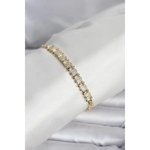 USLUCAN ALIŞVERİŞ Xuping Model Zirkon Taşlı Gold Renk Kadın Bileklik