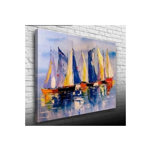 USLUCAN ALIŞVERİŞ Yelkenli Canvas Tablo (50x70)