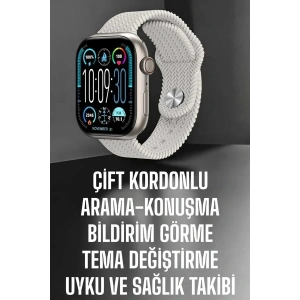 USLUCAN ALIŞVERİŞ Yeni Nesil Akıllı Saat Arama Cevaplama GPS Takibi Adımsayar NFC Özelliği