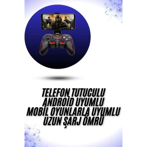 USLUCAN ALIŞVERİŞ Yeni Nesil X3 Gamepad Android Uyumlu Telefon Tutucu Özellikli Joystick