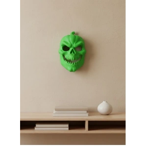 USLUCAN ALIŞVERİŞ Yeşil Dekoratif Korku Maskesi Duvar Süsü
